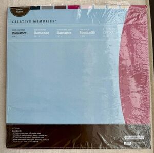 Brand New Creative Memories 'Romance' 12"x12" Tone-on-Tone Paper Pack